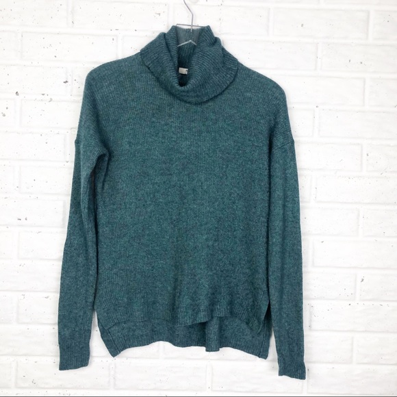 Madewell Sweaters - MADEWELL Green Turtleneck sweater | Alpaca